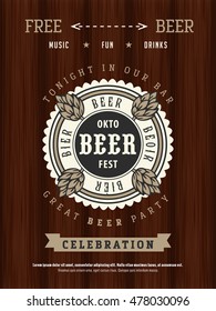 retro styled vector seal set of beer oktoberfest okay as a design part template for bar or bistro classical vacation nocturnal texture bar traditional party scene festivity ceremony mark antique banne