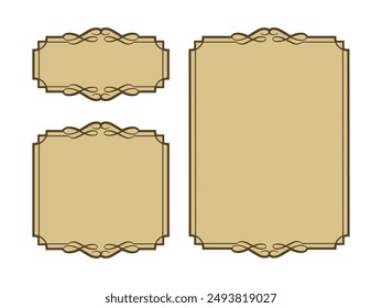 Retro and stylish design frame set