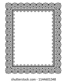 Retro stylish frame, the card layout for decoration