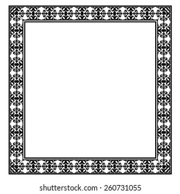 Retro stylish frame, the card layout for decoration