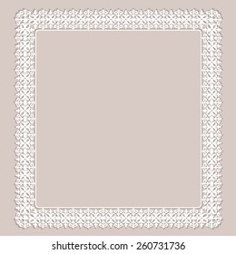 Retro stylish frame, the card layout for decoration