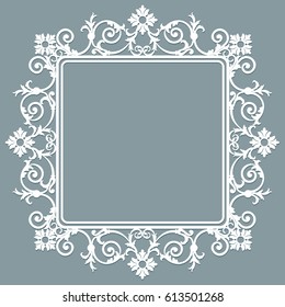Retro stylish frame, the card layout for decoration