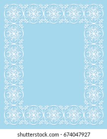 Retro stylish frame, the card layout for decoration
