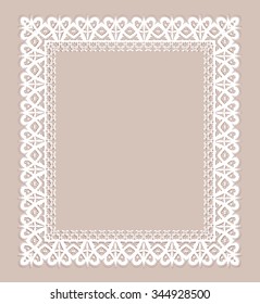 Retro stylish frame, invitation, wedding or greeting card