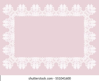 Retro stylish frame, invitation, wedding or greeting card