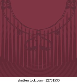 Retro stylized bubble frame with halftone background.