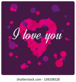 retro stylized heart