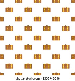 Retro suitcase pattern seamless vector repeat for any web design
