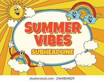 Ilustración de diseño de fondo de verano