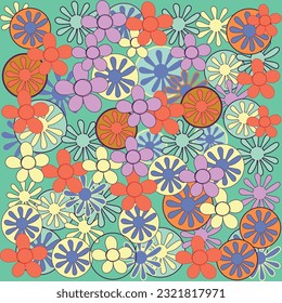 retro summer pattern 
swim wear pattern