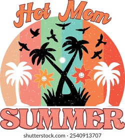 Retro-Sommerpng-Sublimationsbündel