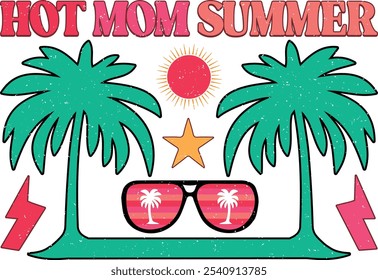 retro summer png sublimation bundle