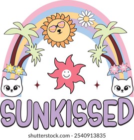 retro summer png sublimation bundle