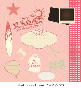 Retro summer scrapbook