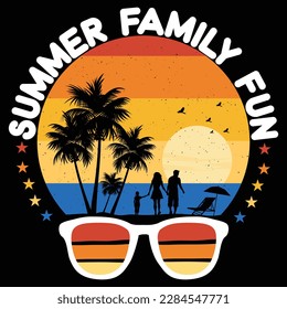 Retro summer t shirt design vector