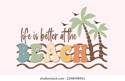 retro summer t shirt design suitable for print design