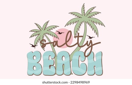 retro summer t shirt design suitable for print design