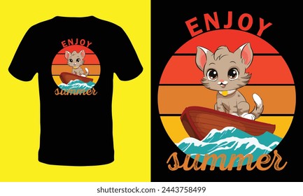 Retro summer t shirt de=sign