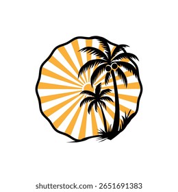 Retro Summer Vibes , Retro Beach , Sublimation Design, Digital Download Tropical Sunset  Summer Summer Shirt Design