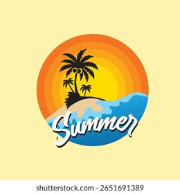 Retro Summer Vibes, Retro Beach, Sublimation Design, Téléchargement numérique Coucher de soleil tropical Summer Shirt Design