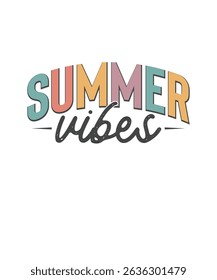 Retro Summer Vibes T-shirt Design