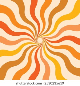 Fundo solar retrô. Padrão de verão abstrato. Ilustração vetorial