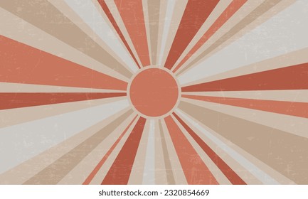 retro sun background, vector illustration