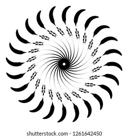 Retro Sun Burst Shapes. Vintage logo, labels, badges. Vector design element isolated. Minimal black firework burst.