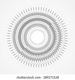 Retro Sun burst shapes for your next vintage design project.Collection of Sun ray frames,design elements.Vector illustration