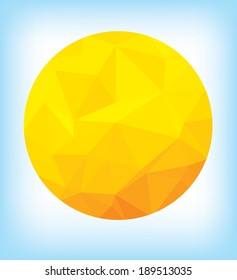 Retro sun with hipster background Retro background with drop pattern.Vector iilustration