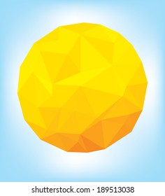 Retro sun with hipster background Retro background with drop pattern.Vector iilustration