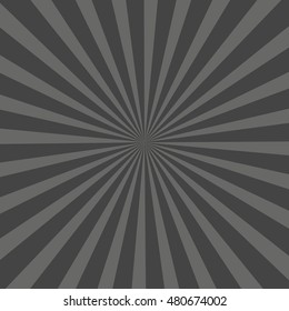 Retro sun ray background, vintage sun ray background, gray