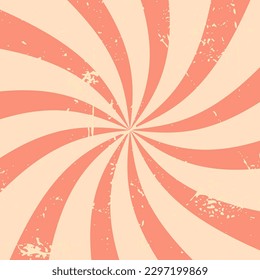 Retro sun rays poster. Vector illustration