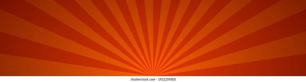 Retro sun rays yellow background - Vector.