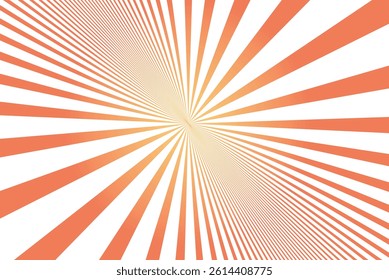 Retro Sunburst Background with Colorful Rays. Vintage Style Radial Stripes Background. 70s Inspired Starburst Pattern Vector. Colorful Retro Concentric Lines.
Radial Rays Background in Vintage Palette