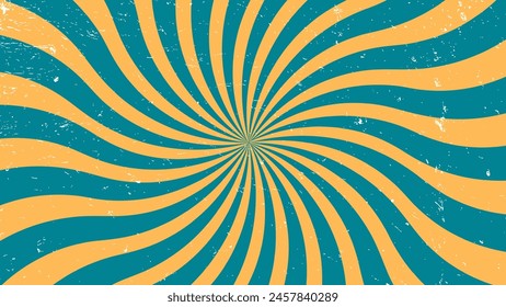 Retro Sunburst Background with Organic Shapes. Vintage colorful stripes banner, backdrop and wallpaper vector, Vector illustration.