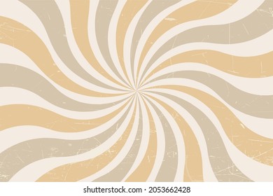 Retro sunburst background. Vintage background with sunburst rays. Grunge effect.