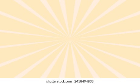 retro sunburst background in yellow color geometric abstract design simply ray decoration vector illustration