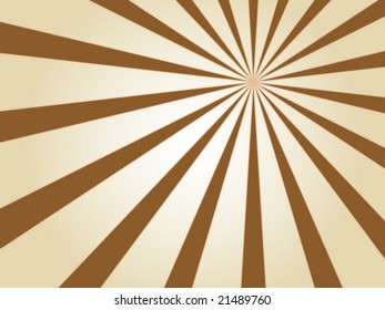 retro sunburst design - vector image