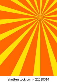 retro sunburst design - vector image