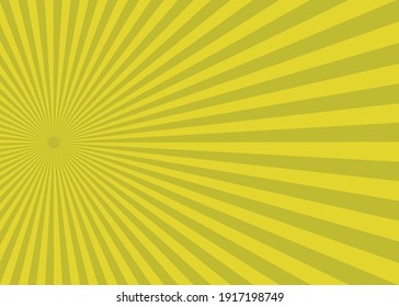 Retro sunburst ray in vintage style. Abstract comic book background