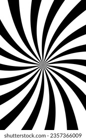 Retro sunburst vector background. Grunge design element. Black and white backdrop.