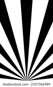 Fondo vectorial de la explosión solar retro. Elemento de diseño grueso. Fondo blanco y negro.