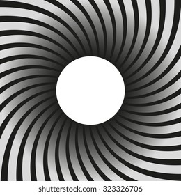 Retro sunburst vector background. Grunge design element. Black and white backdrop.