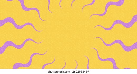 Retro sunburst. Wavy rays. Radial sun rays in warm beige, yellow, pink colors. Design for logo, branding, print, backdrop, background. Vector illustration