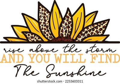 retro sunflower sublimation png design