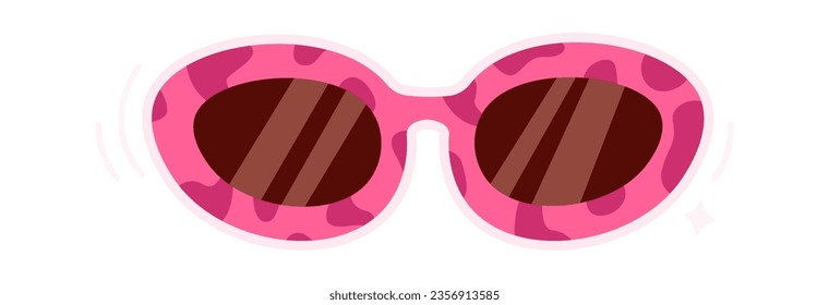 Retro Sunglasses Accessory Vector Illustration