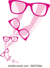 retro sunglasses background