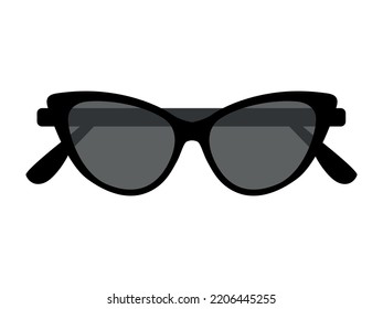 Retro Sunglasses isolated on background, round glasses, women's and men's accessory.
Optics, lens, vintage, trend. Vector illustration for optical.
