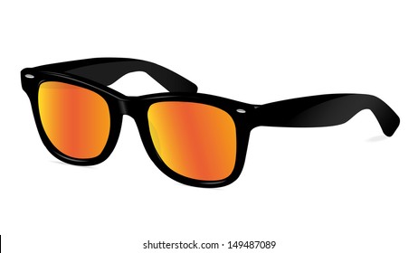 Retro Sunglasses Polarized Vector illustration,EPS10